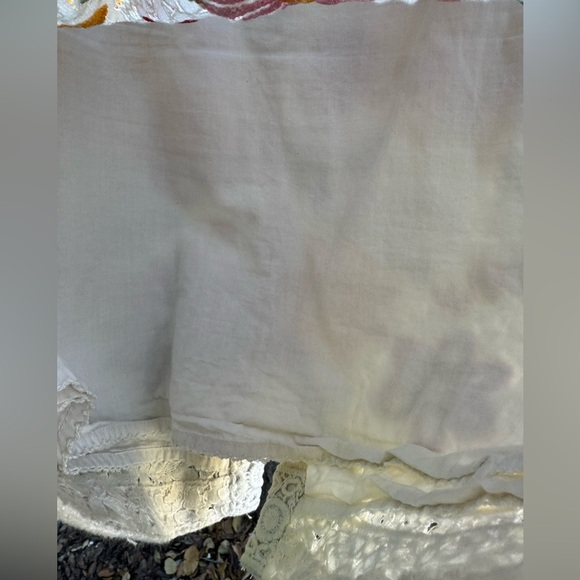 MAEVE Anthropologie Cream Floral Embroidered Mini Skirt - Picture 4 of 4